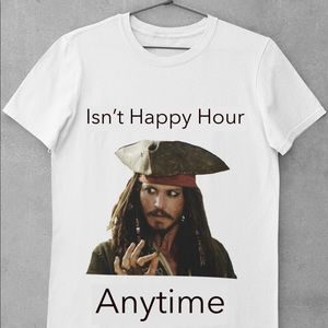 Jonny Depp “Isn’t Happy Hour Anytime” T-shirt